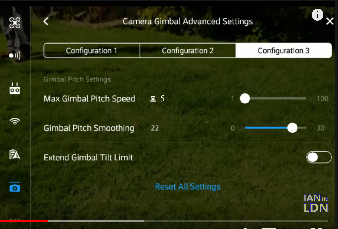 Gimbal Speed Advanced Settings
