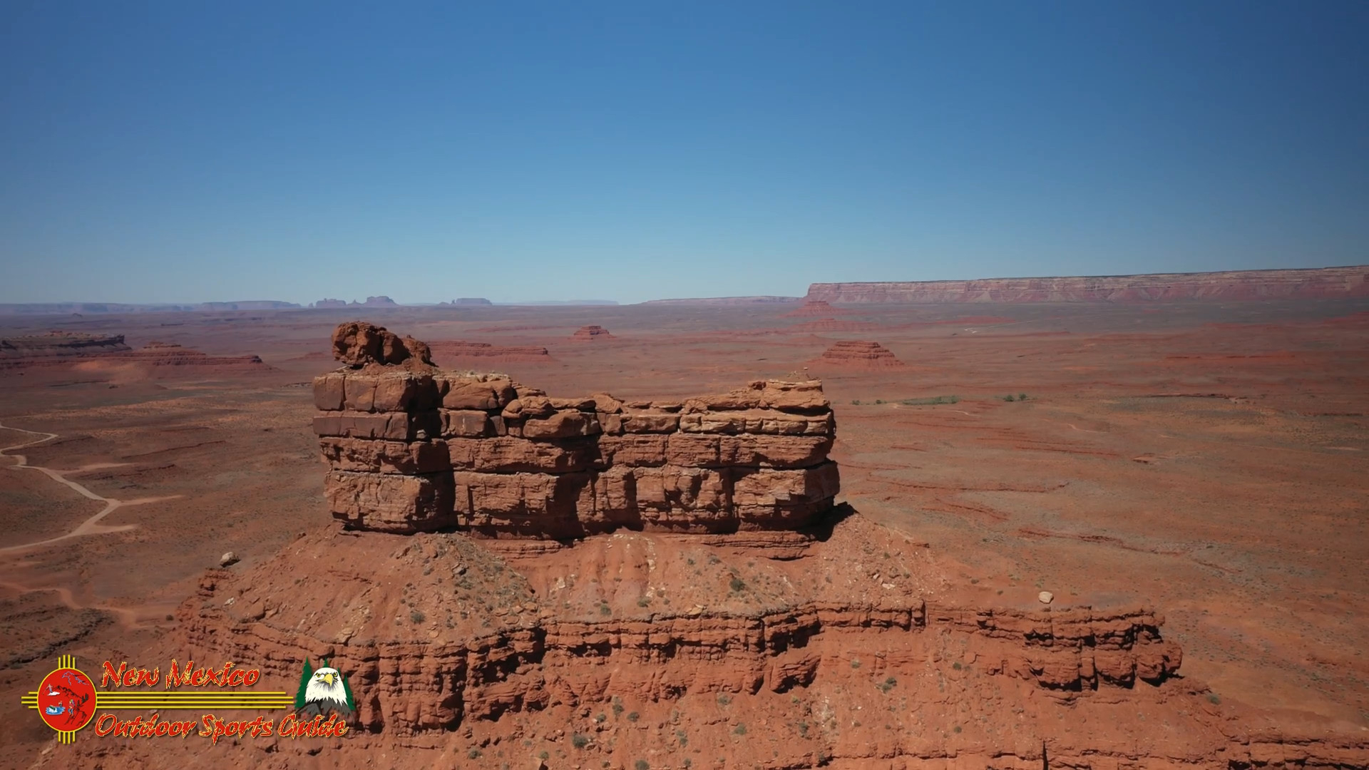 Valley of the Gods with Monument Valley on the Horizon Mavic 2