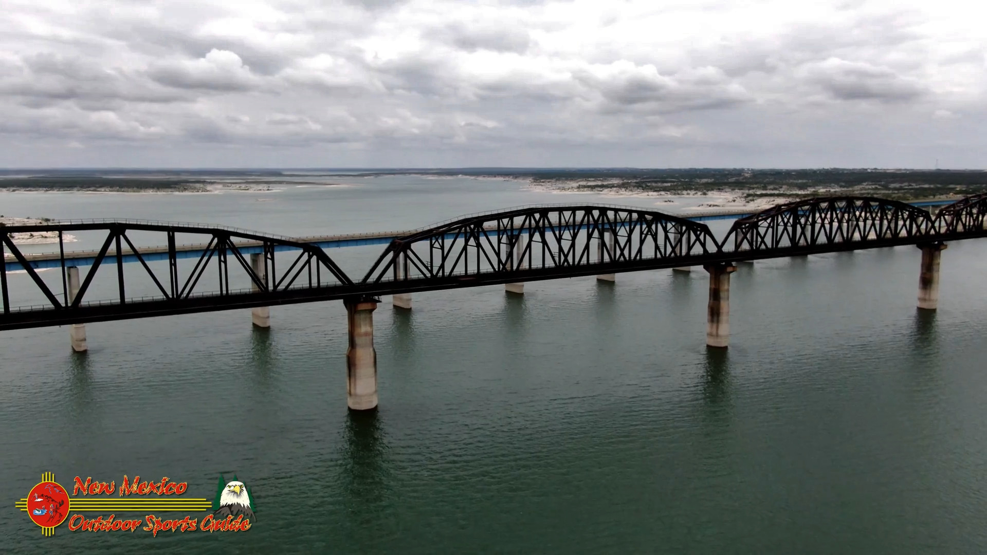 Rio Grande River Lake Amistad Hwy 90 Bridge Mavic 2 Zoom