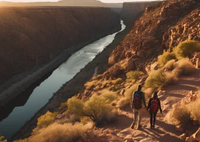 Hiking Big Arsenic Trail at Wild Rivers Rio Grande Gorge