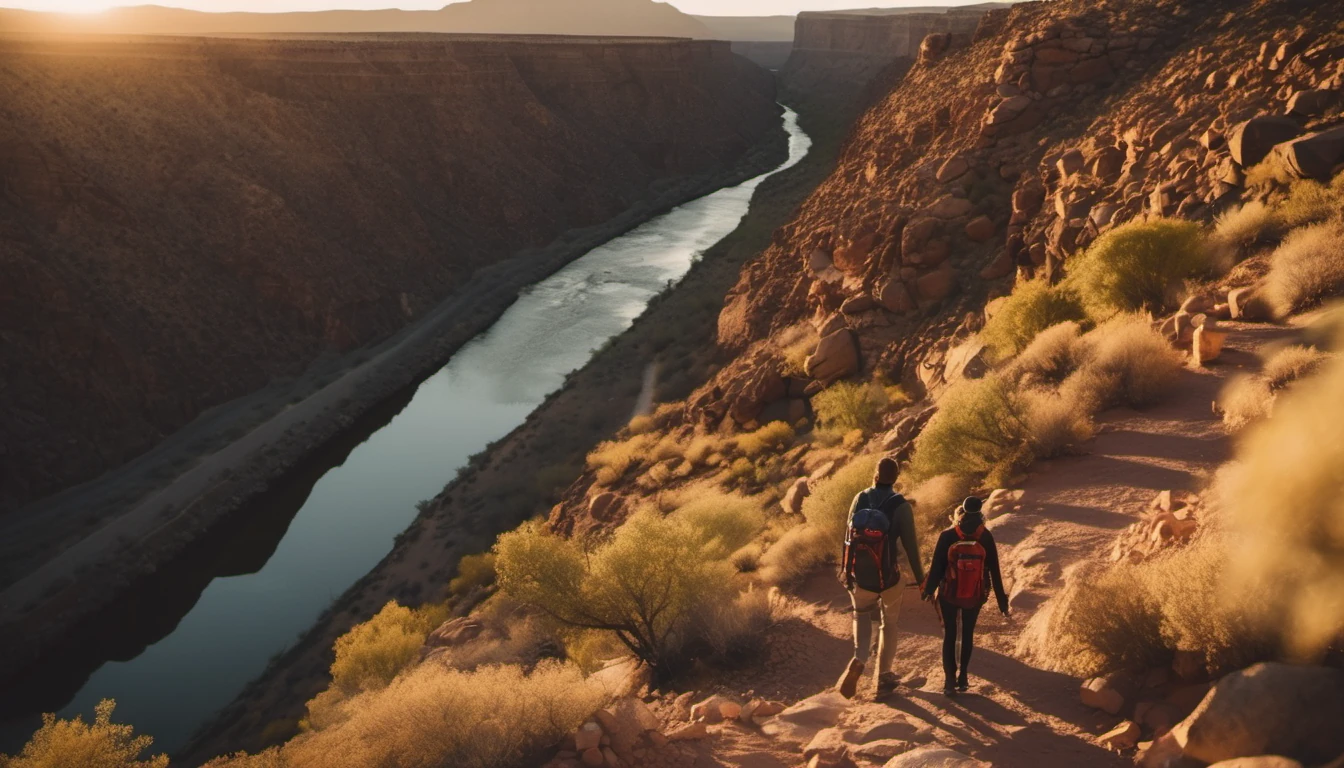 Hiking Big Arsenic Trail at Wild Rivers Rio Grande Gorge