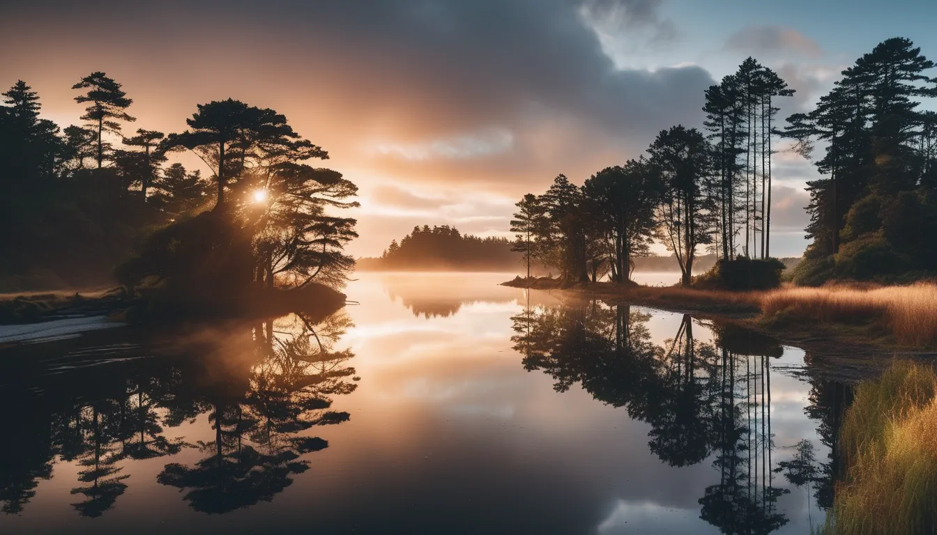 Pacific Coast James Island Quillayute River La Push, Washington January 23, 2024
