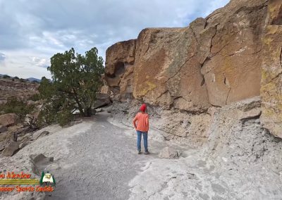 Tsankawi Pueblo Hiking Insta360 Ace Pro Paulette Petroglyphs