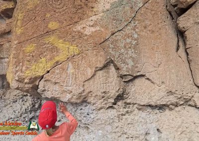 Tsankawi Pueblo Hiking Insta360 Ace Pro Paulette Petroglyphs