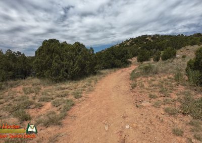Hiking Arroyo Hondo Trail Action 4 08-15-2025