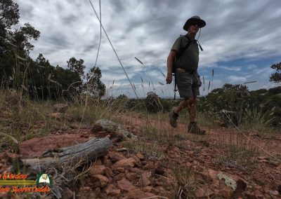Hiking Arroyo Hondo Trail Action 4 08-15-2025