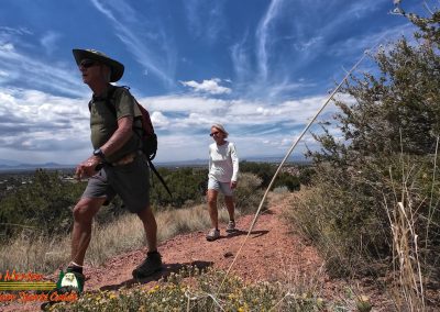 Hiking Arroyo Hondo Trail Action 4 08-15-2025