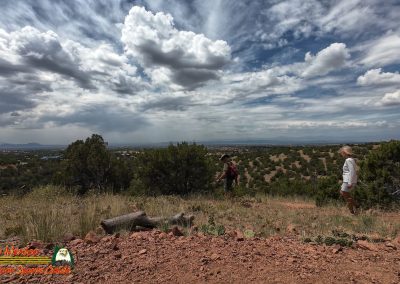 Hiking Arroyo Hondo Trail Action 4 08-15-2025