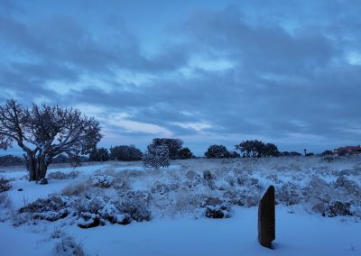 Casa Santa Fe Snowy Morning Pocket3 01-25-2026