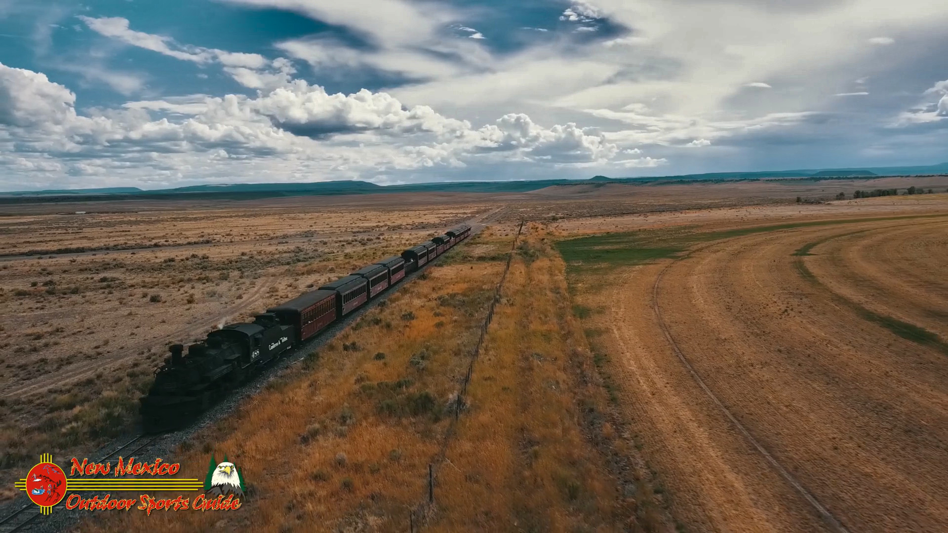 Cumbres Toltec Narrow Guage Train Returning to Antonito Mavic Pro 07 16 2020 00:01:59 05